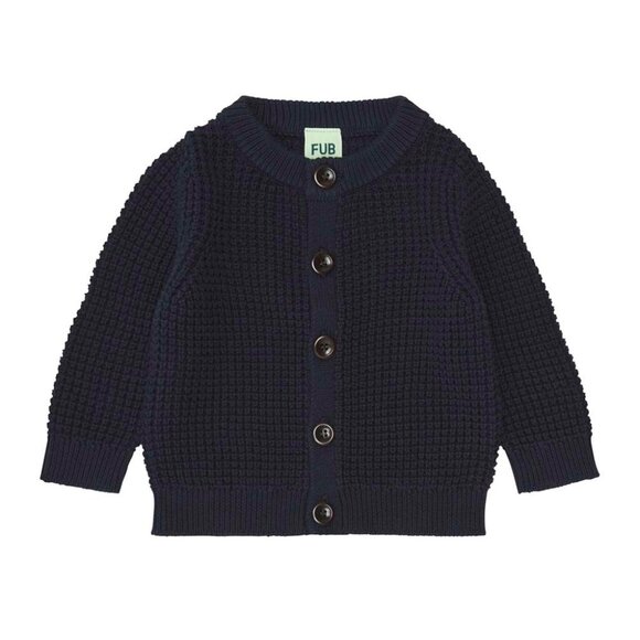Baby Structure Cardigan - Dark Navy - Picture 1 of 2